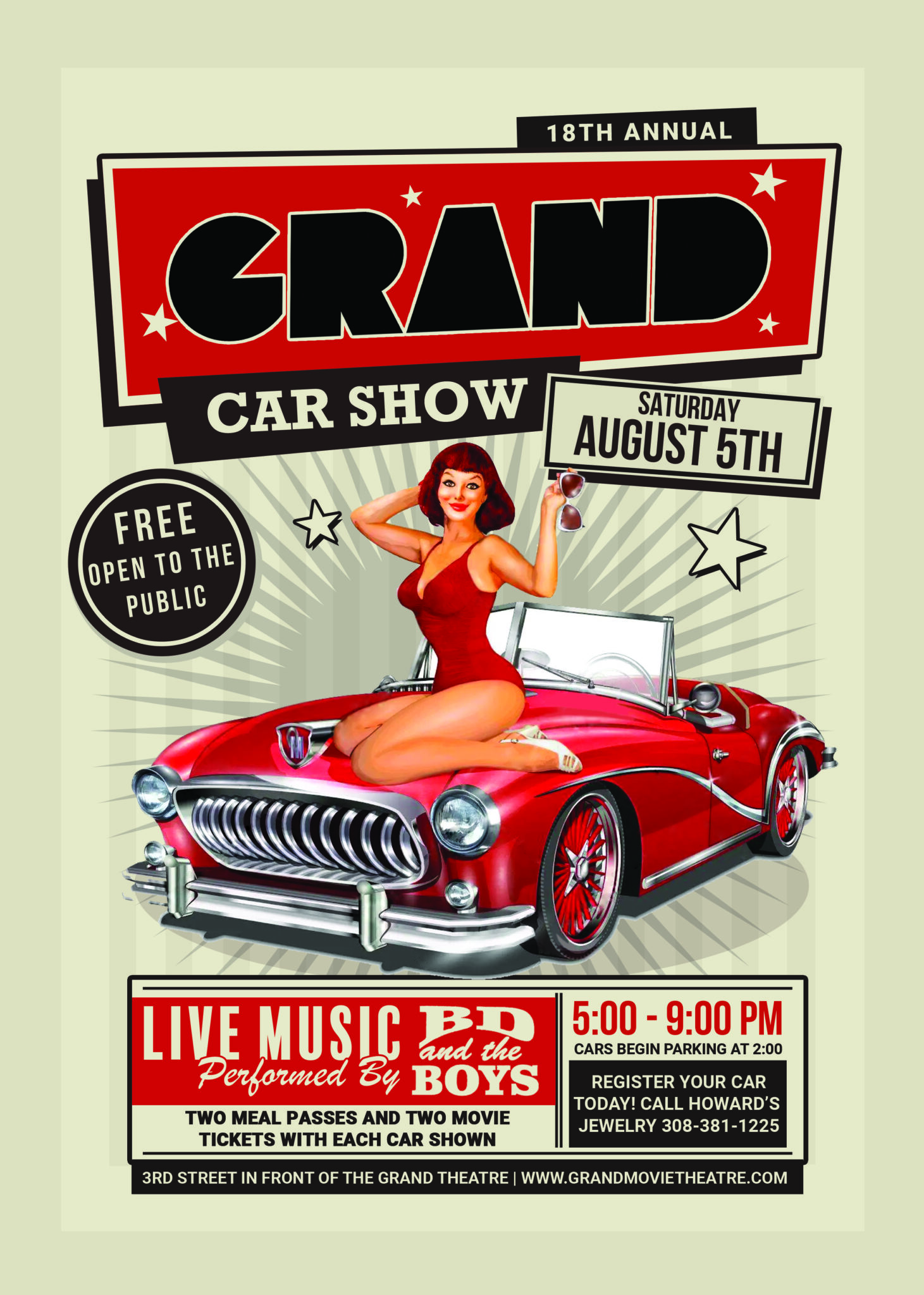 18th Annual Grand Car Show - Grand Island Grand Theater : Grand Island ...